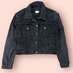 Ksubi Cropped Black Denim Jacket